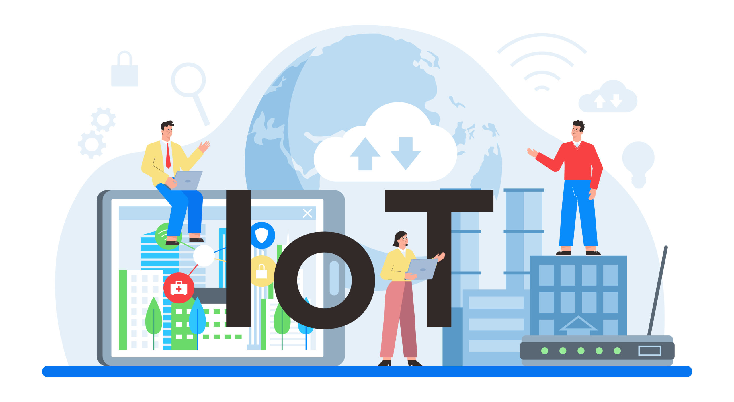 Internet of things typographic header